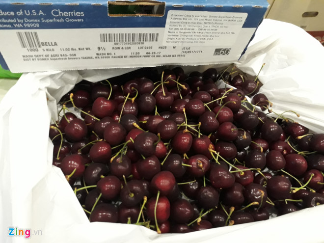 Tràn ngập Cherry Trung Quốc giá 120.000 đồng/kg