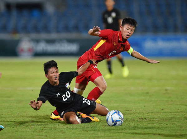 U15 Việt Nam đã chủ động triển khai lối chơi chặt chẽ.
