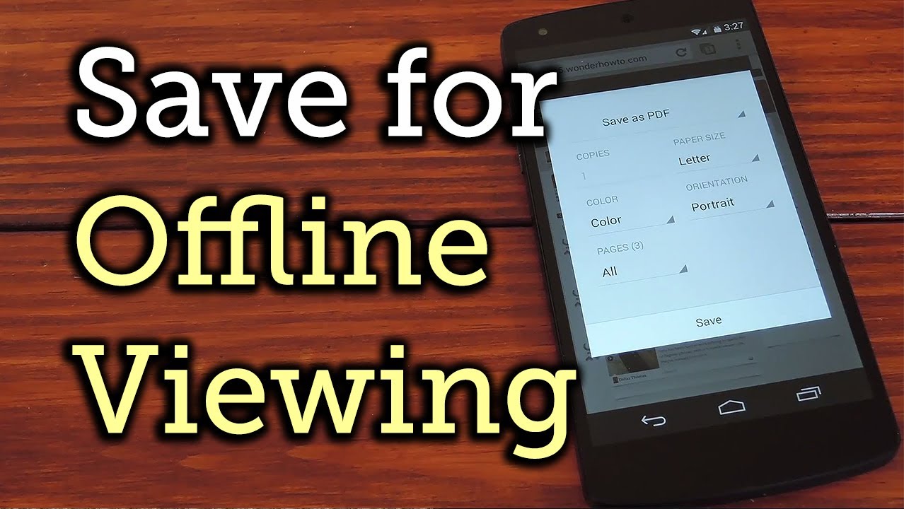 4 cách lưu trang web để xem Offline trên Android