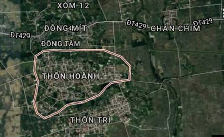 Bản đồ xã Đồng Tâm