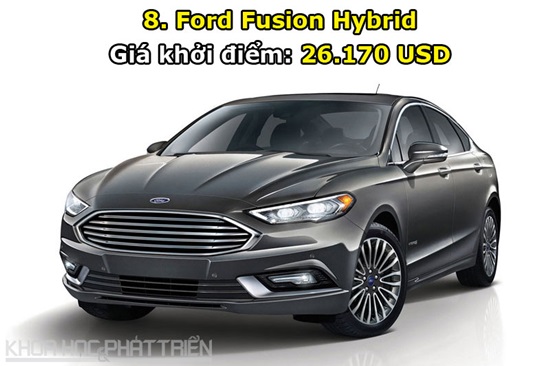 8. Ford Fusion Hybrid.