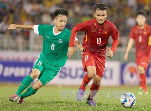 U22 Việt Nam dội &quot;mưa&quot; bàn thắng vào lưới U22 Macau