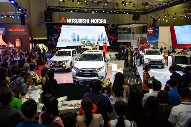 Ngoài các mẫu xe hiện đang bán ở Việt Nam, Mitsubishi còn giới thiệu chiếc XM Concept, thể hiện ý tưởng về xe MPV 7 chỗ nhỏ gọn của tương lai.Ảnh Nguyễn Nam