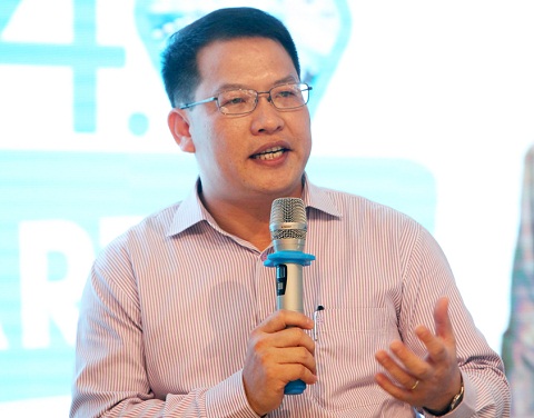 Ông Nguyễn Văn Tấn - Phó Tổng giám đốc VNPT-Media, Phó Trưởng ban Giải thưởng Nhân tài Đất Việt 2017 chia sẻ thông tin tại chương trình.