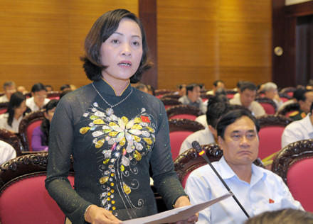 Bà Nguyễn Thị Thanh, Bí thư Tỉnh ủy Ninh Bình.