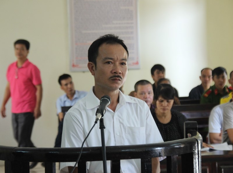 Bị cáo Nguyễn Văn Sơn tại phiên tòa ngày 7/8.