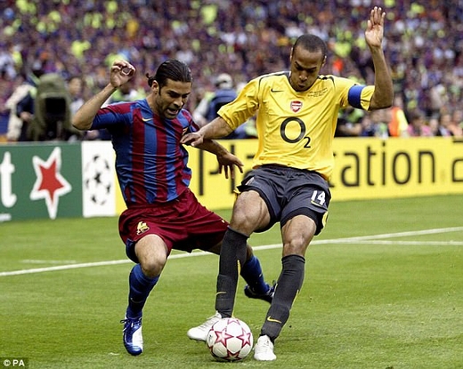 Marquez đụng độ với Henry trong trận chung kết Champions League 2006