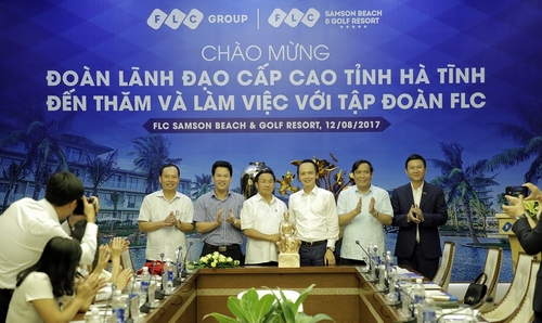 Tại Hà Tĩnh, Tập đoàn FLC đã nhận được lời mời đầu tư vào một số dự án trọng điểm trên địa bàn.