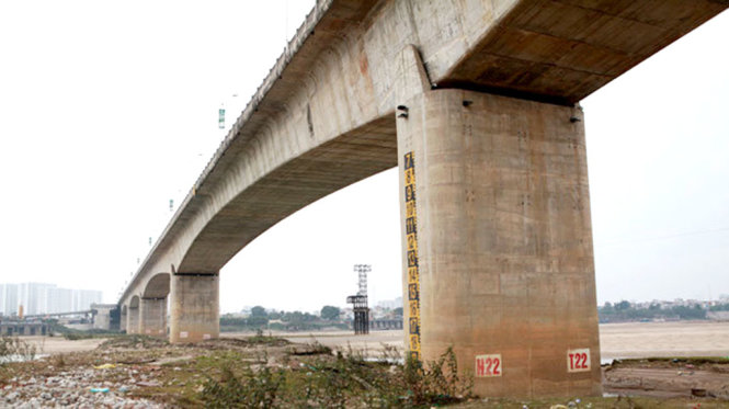 Cầu Vĩnh Tuy giai đoạn 1 đã hoàn thành và đưa vào sử dụng từ năm 2010