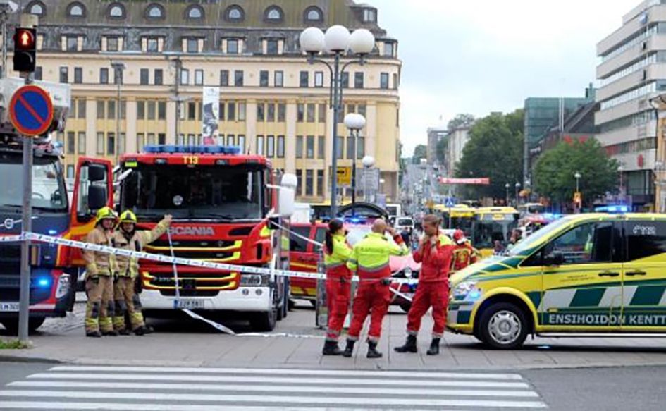 Hiện trường vụ tấn công ở thành phố Turku, Phần Lan