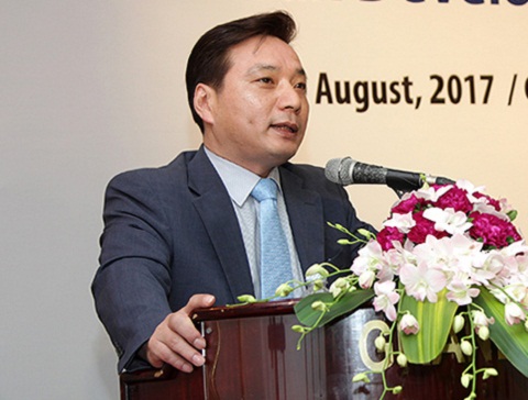Ông Park Chul Ho - Tổng giám đốc KOTRA Hanoi phát biểu khai mạc sự kiện.