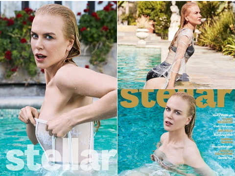 Nicole Kidman khoe ảnh ướt át bên bể bơi