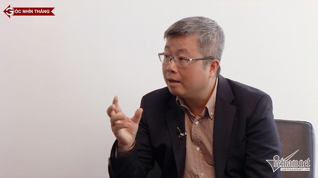 Ông Nguyễn Thanh Lâm, Cục trưởng Cục Phát thanh truyền hình và Thông tin điện tử, Bộ Thông tin và Truyền thông chia sẻ với Góc nhìn thẳng về mạng xã hội (ảnh: VietNamNet)