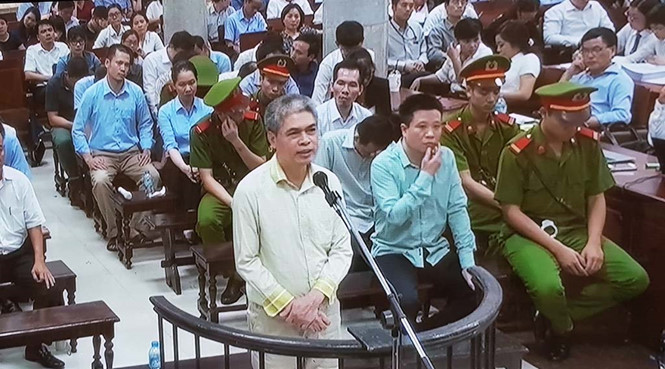 Bị cáo Nguyễn Xuân Sơn tại phiên xét xử