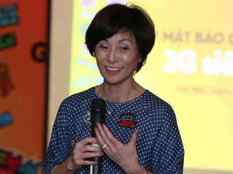 Tổng giám đốc Vietnamobile, bà Elizabete Fong chia sẻ thông tin