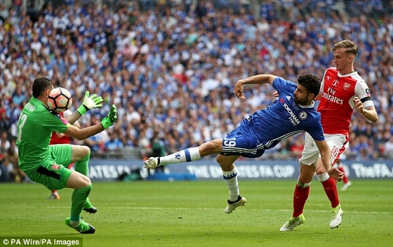 Chung kết cúp FA với Arsenal là trận đấu cuối cùng của Costa trong màu áo Chelsea