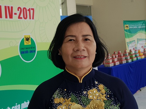 bà Nguyễn Thị Hồng Lý - Phó Chủ tịch Trung ương Hội Nông dân Việt Nam chia sẻ với báo giới.