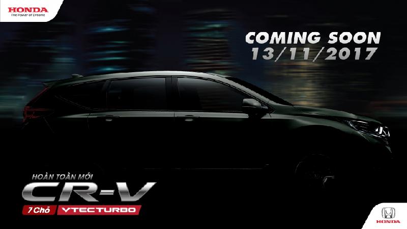Honda CR-V thế hệ thứ 5 hoàn toàn mới sẽ chính thức ra mắt vào ngày 13/11 tới đây.