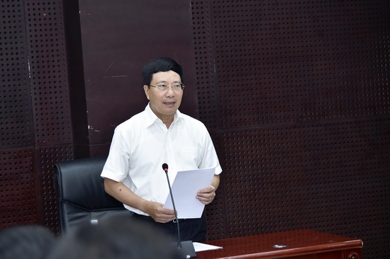 Phó Thủ tướng Phạm Bình Minh phát biểu chỉ đạo