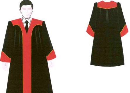 Từ năm 2008: Thẩm phán phải mặc áo choàng dài khi xét xử