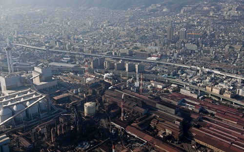 Nhà máy của Kobe Steel ở Hyogo, Nhât Bản - Ảnh: Getty/Bloomberg