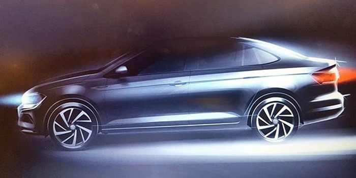 Bức hình phác họa Volkswagen Virtus.