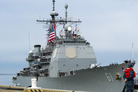 Mỹ điều tuần dương hạm tới gần bán đảo Triều Tiên
