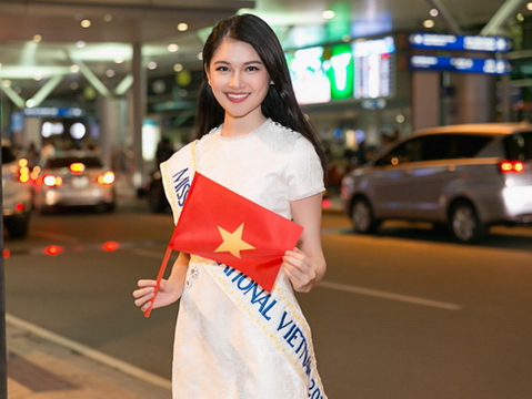 Thuỳ Dung mang 10 vali hành lý sang Nhật dự thi Miss International