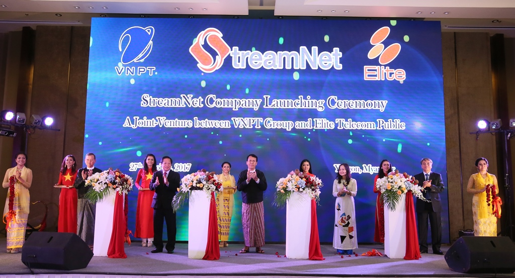 Tập đoàn VNPT khai trương liên doanh StreamNet tại Myanmar