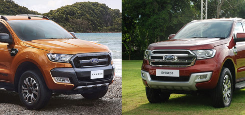  Ford Ranger và Ford Everest