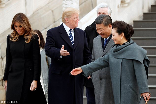Chùm ảnh của Tổng thống Trump và Đệ nhất phu nhân Mỹ ở Trung Quốc