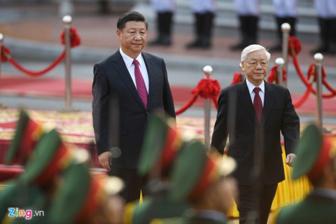 Lễ đón trọng thể Chủ tịch Trung Quốc Tập Cận Bình
