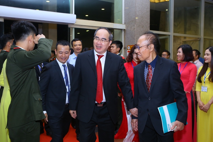 Ông Nguyễn Thiện Nhân - Uỷ viên Bộ Chính trị, Bí thư thành uỷ Thành phố Hồ Chí Minh đã có mặt tại đêm trao giải.