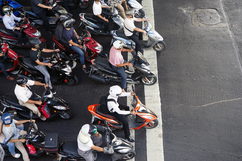 Đài Bắc là thành phố có tỉ lệ xe máy / người dân lớn nhất thế giới.