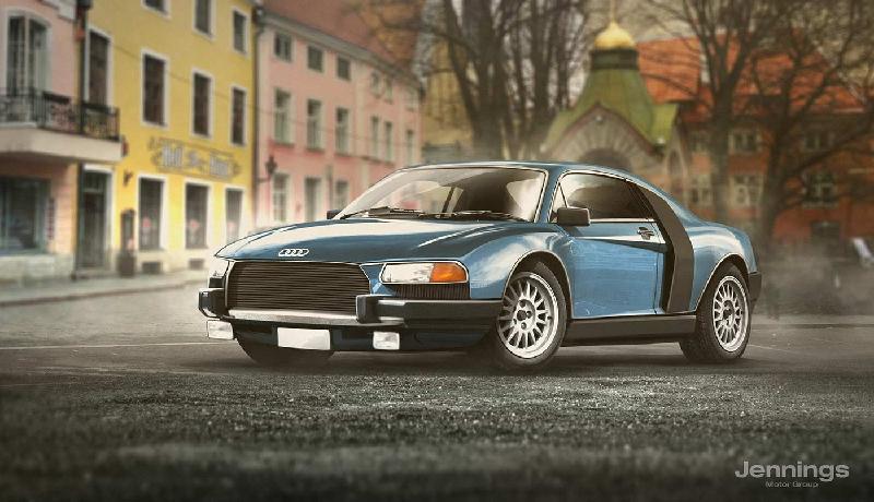 Audi R8 Retro sở hữu nhiều chi tiết, đặc biệt là bộ vành, gợi nhớ đến chiếc Audi Quattro 1980.