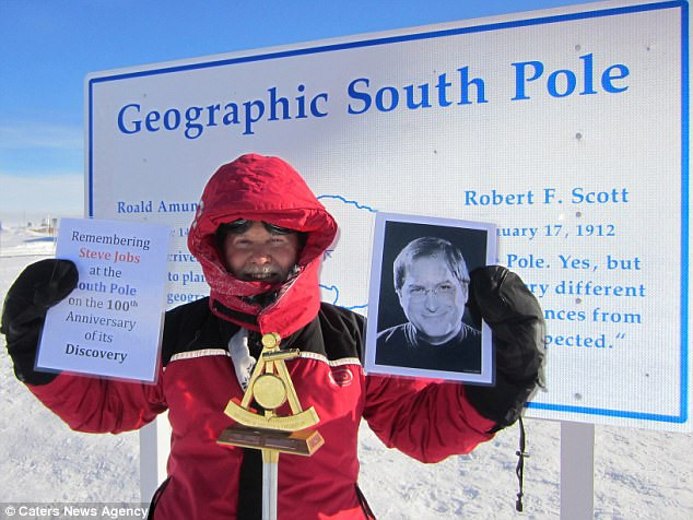 Ông Don Parrish đến Nam Cực năm 2011. Ảnh: Caters News Agency.