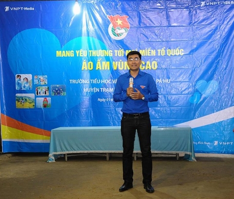  Phó Bí thư Đoàn Thanh niên Tập đoàn, Bí thư Đoàn Thanh niên Tổng công ty VNPT-Media Hoàng Tiến Hưng phát biểu tại Chương trình