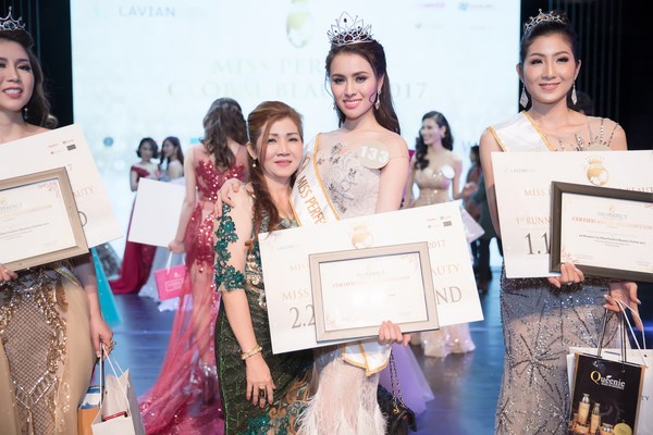 Thư Dung đăng quang Tân Hoa hậu Sắc đẹp Hoàn Mỹ Toàn cầu 2017