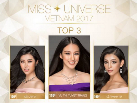 Tuyết Trang bất ngờ dẫn đầu tại Hoa hậu Hoàn vũ Việt Nam 2017