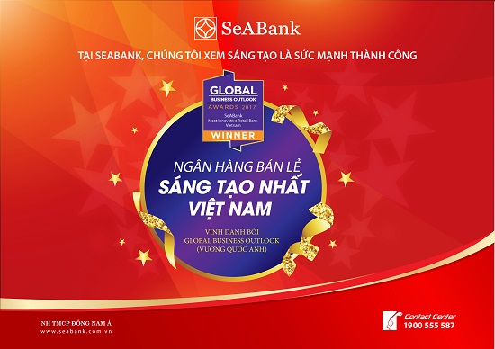 SeABank được Global Business Outlook trao vinh danh &quot;Ngân hàng bán lẻ sáng tạo nhất Việt Nam&quot;