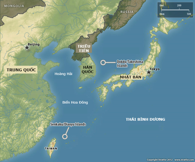 Biển Hoa Đông nằm ở phía đông Trung Quốc đại lục. Đồ họa: 