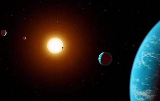 Hệ hành tinh K2-138 có những hành tinh tương tự Trái Đất. (Đồ họa: NASA)