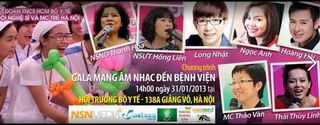 Ngày 31/1:: Gala đặc biệt Mang âm nhạc đến bệnh viện tròn 1 tuổi
