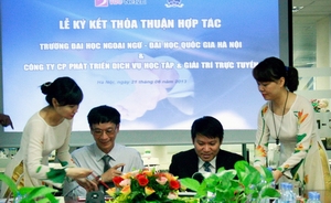 VDC-Net2E bắt tay hợp tác với Đại học Ngoại Ngữ