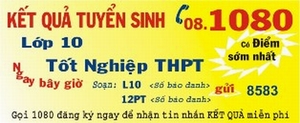 Nhắn tin biết ngay điểm thi vào lớp 10