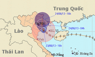 Bão số 2: Không có chuyện dự báo sai 9 tiếng