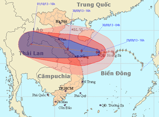 Trưa nay, bão giật cấp 15 sẽ đổ bộ vào miền Trung