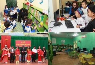  Trao tặng thư viện Ý tưởng Trẻ thơ cho 8 trường học