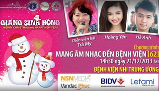 Sao Việt vui Giáng sinh cùng các bệnh nhi Trung ương
