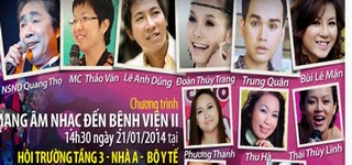 Dàn sao trẻ tham gia Gala Mang âm nhạc đến bệnh viện